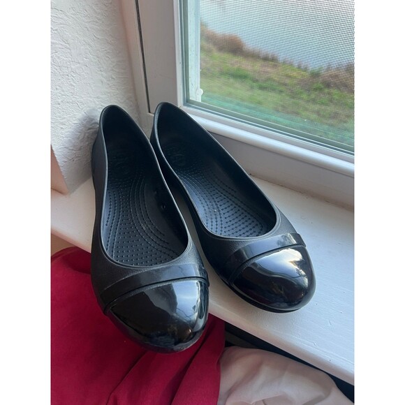 Crocs Women’s Gianna Ballet Slipper Flat Cap Toe Shoe Size 9 - Picture 6 of 12
